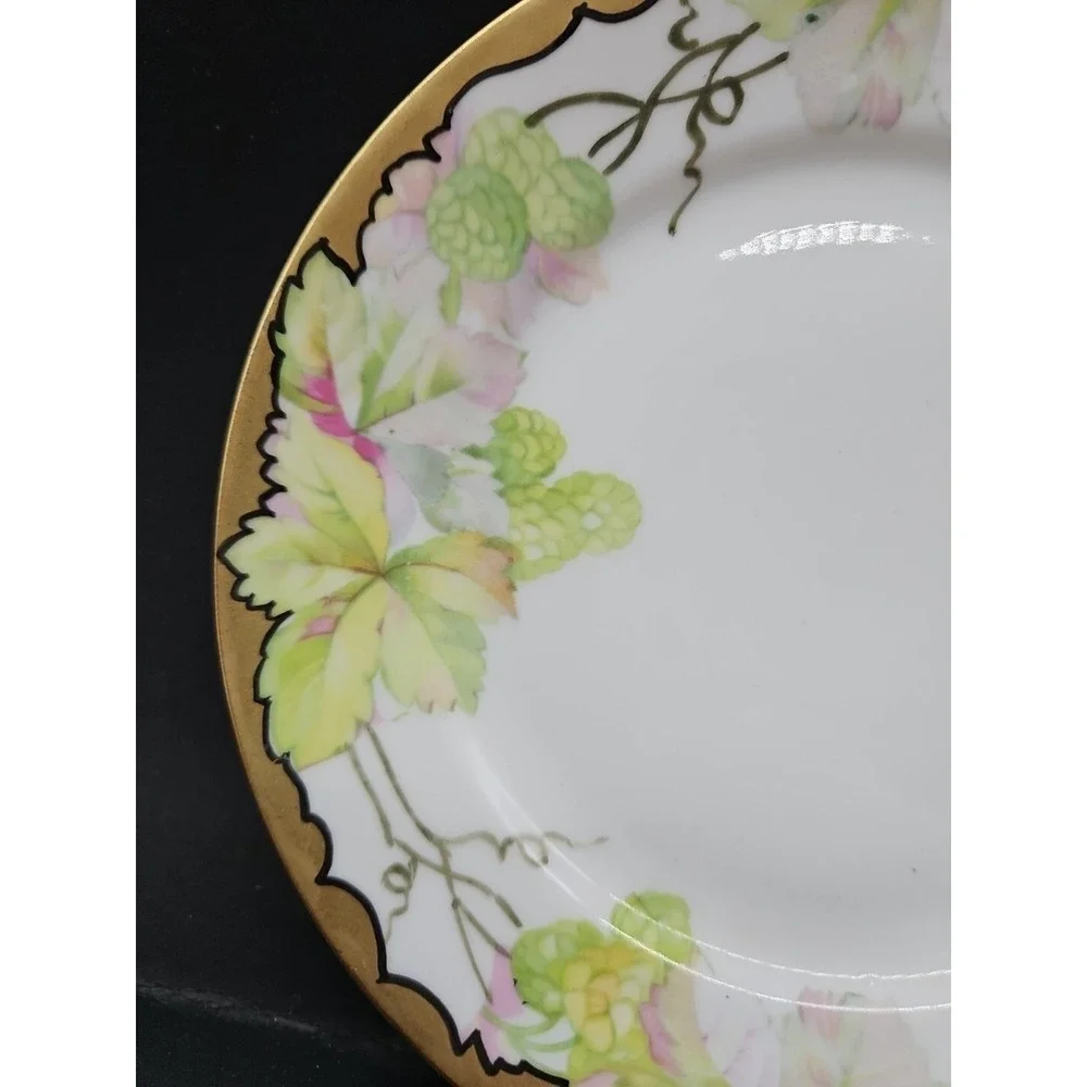 Antique O.&.E.G. Royal Austria Hand Painted Grape Vine 6.5